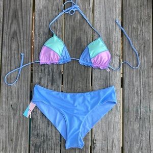 Patchwork bikini nwot